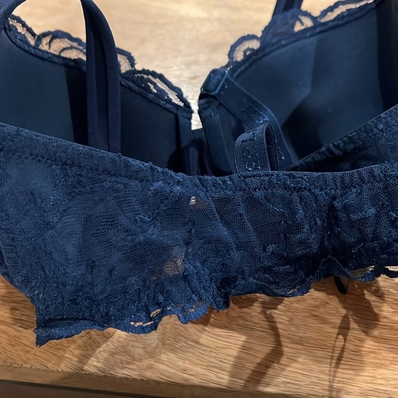 Navy Blue Underwire La Perla Bra - Size 34E - Picture 6 of 6